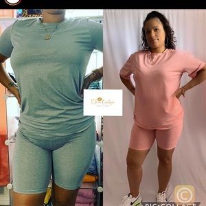 2 piece Biker short sets